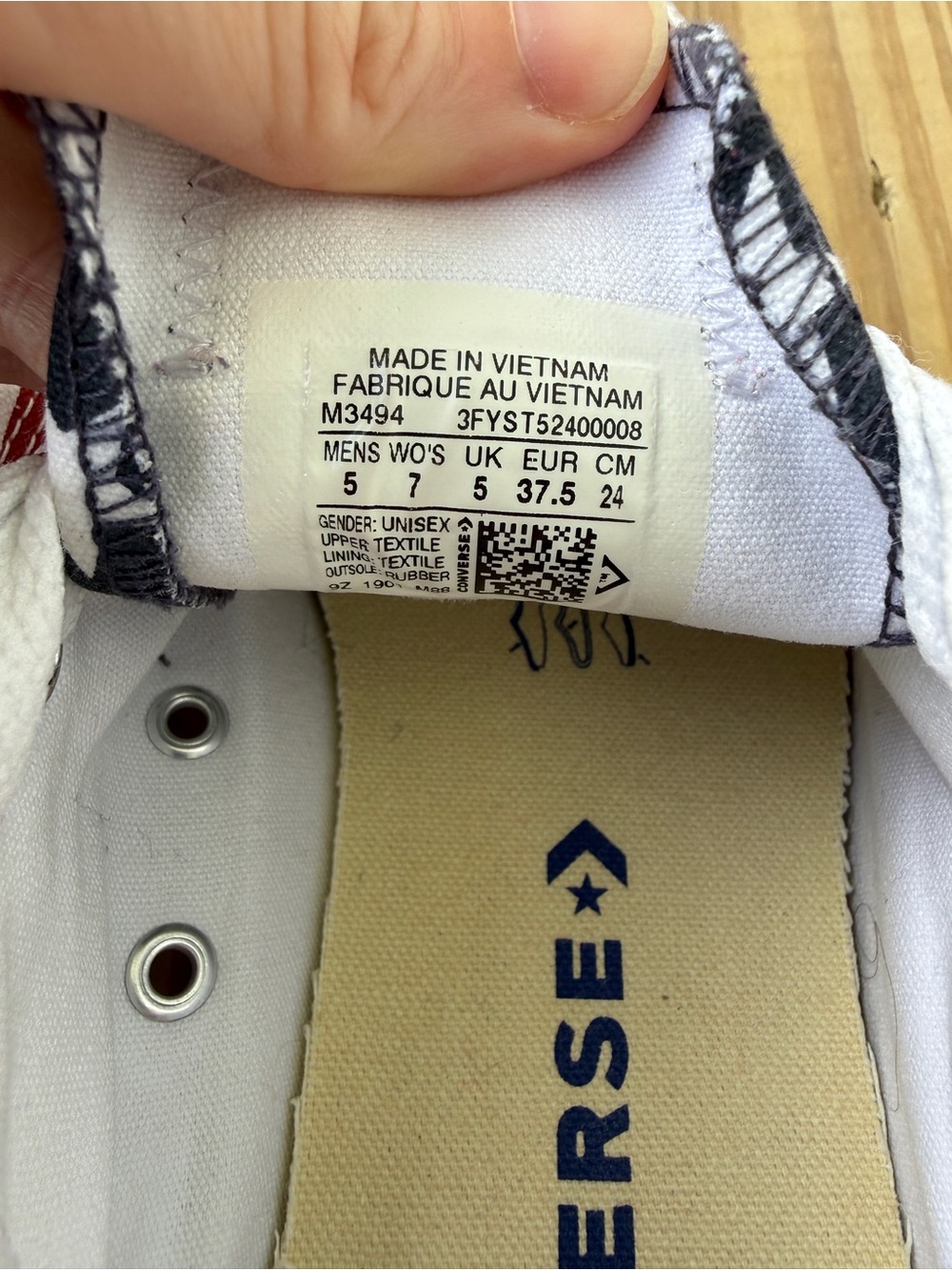 Converse All Star USA Women’s 7 American Flag Red White Blue Low M3494 - Picture 6 of 8